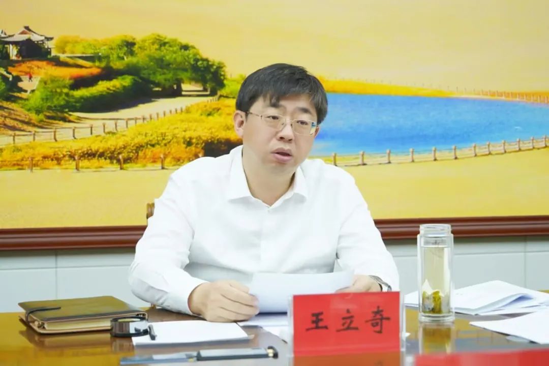 崔福祥,马斌,石琳,何正军,李生潜,李丽及市政府秘书长贾泰斌出席会议